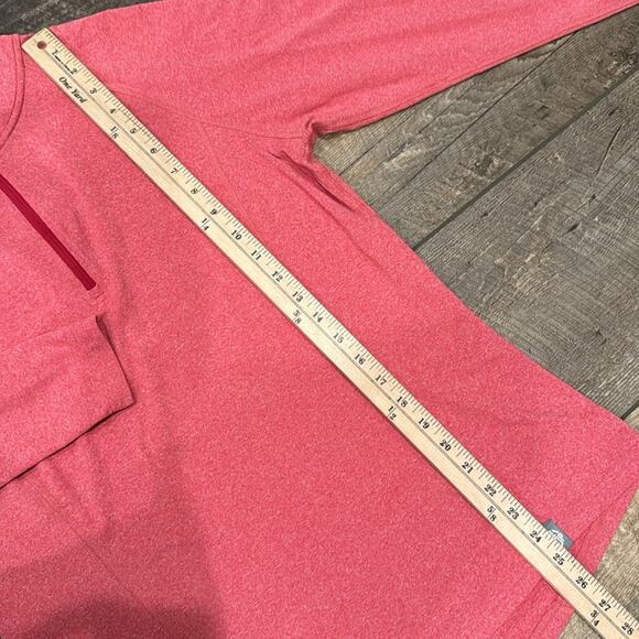 REI Women's Lightweight Base Layer Half-Zip Top Red Space Dye Size L - Picture 4 of 7